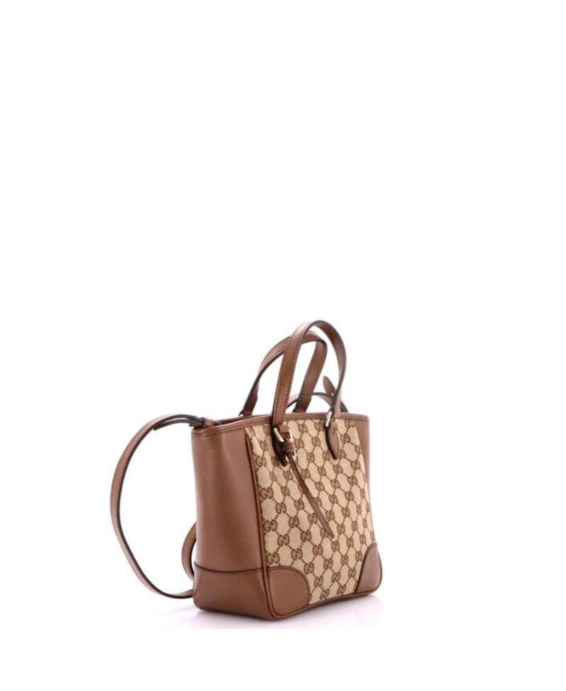 Small Bree Convertible Tote GG Canvas with Leather