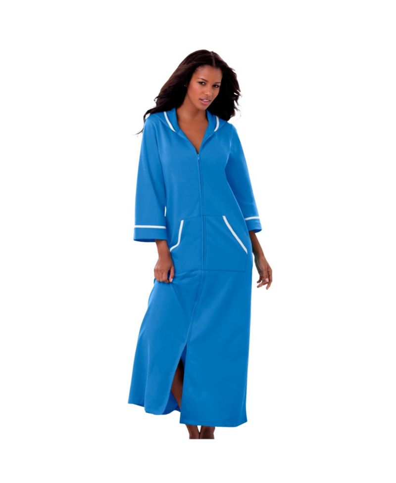 Plus Size Plus Long French Terry Robe