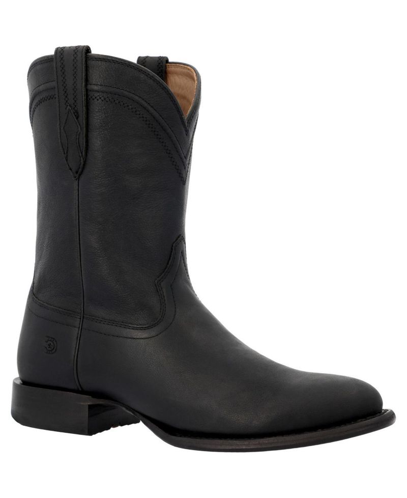 Men's Santa Fe Pull-On Round-Toe Western Boots