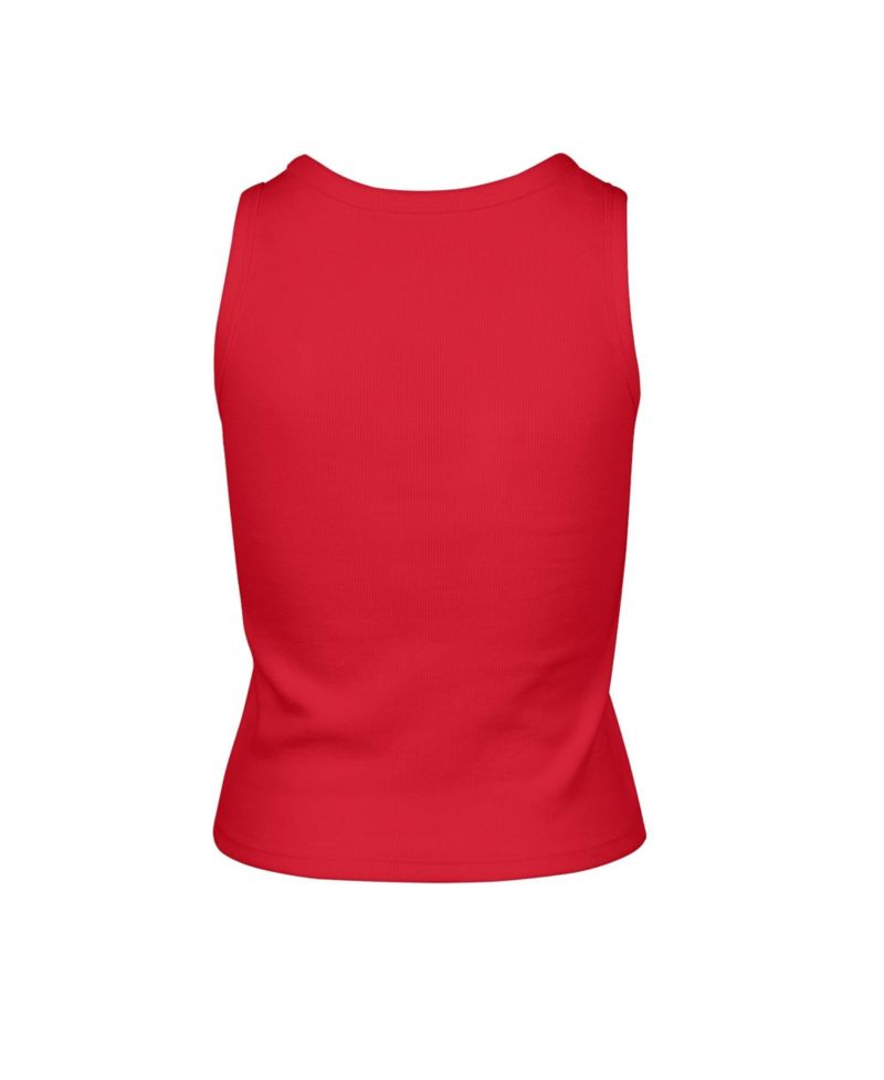Women's Kansas City Chiefs Cropped Ribbed Tank Top