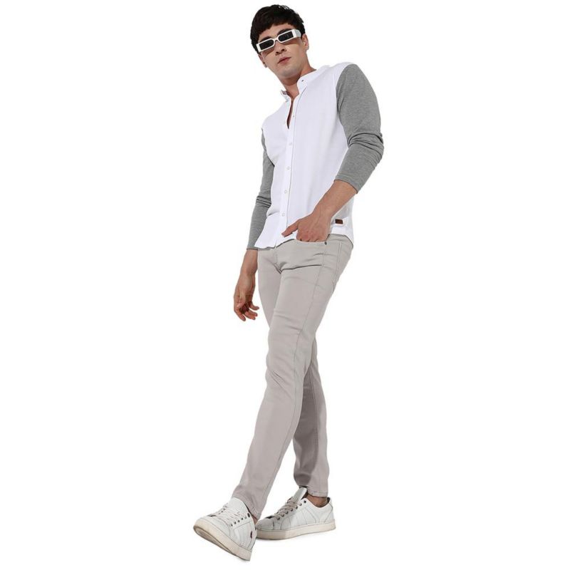 Men's Men's Colourblocked Regular Fit Shirt