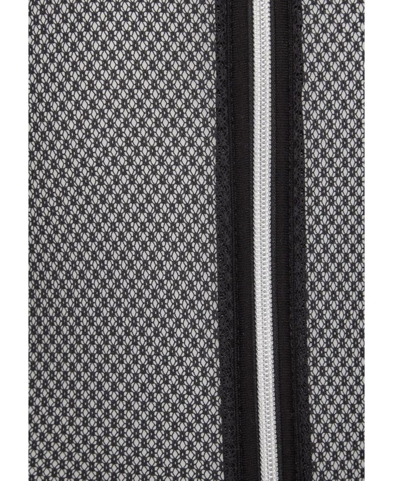 Women's Zipper Detail Mesh Everyday Comfort Lingerie Teddy