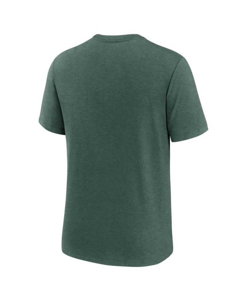 Men's Heather Green Philadelphia Eagles Rewind Tri-Blend T-Shirt