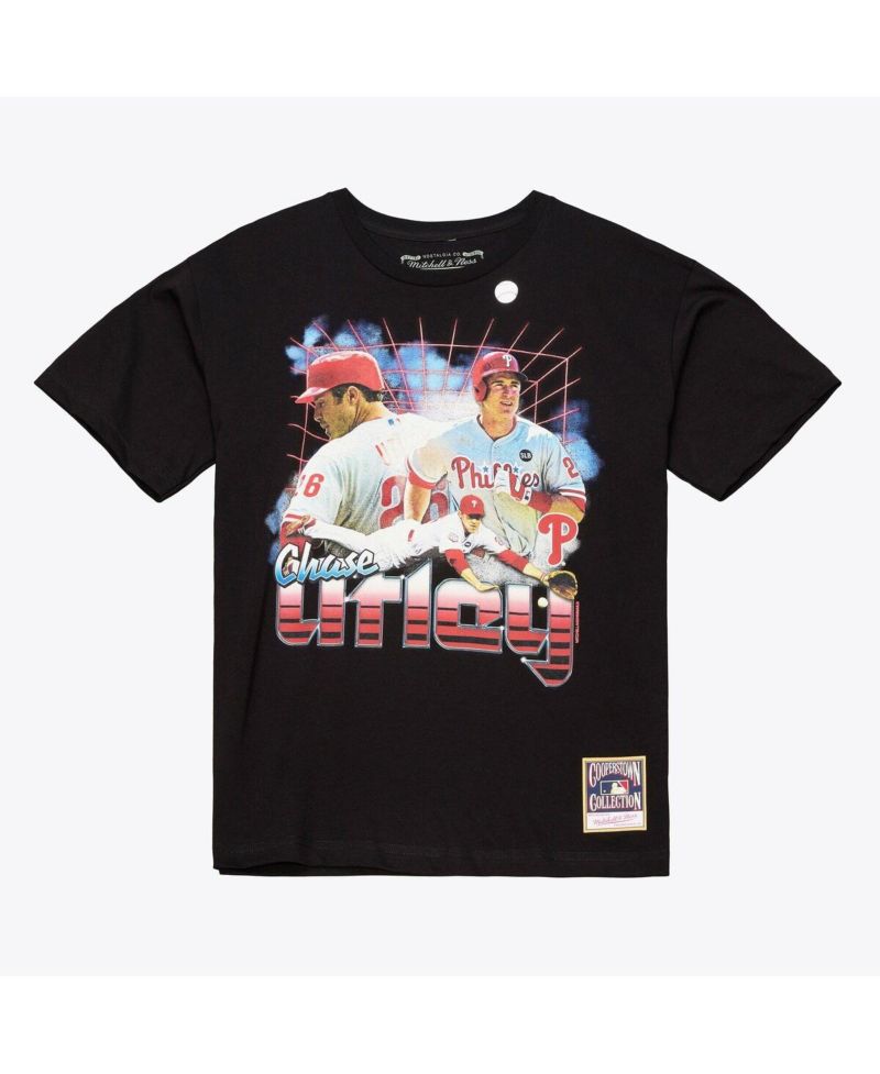 Men's Chase Utley Black Philadelphia Phillies Legendary Collage Player T-Shirt