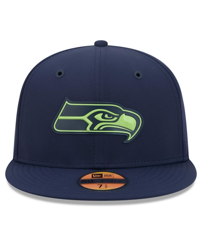 Men's College Navy Seattle Seahawks 2026 Sideline 59FIFTY Fitted Hat