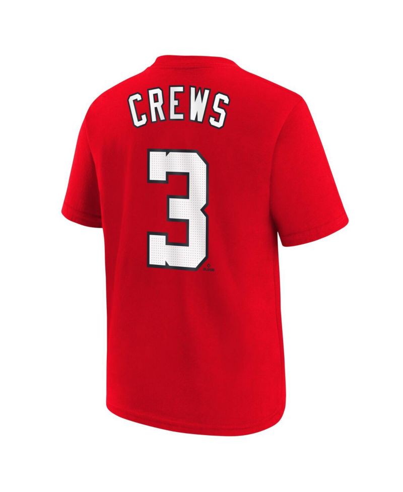 Big Boys and Girls Dylan Crews Red Washington Nationals Player Name & Number T-Shirt