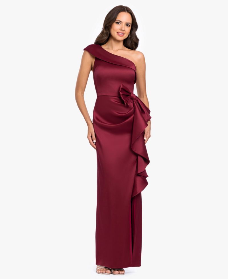 Women's Arcadia One-Shoulder Side Bow Ball Gown