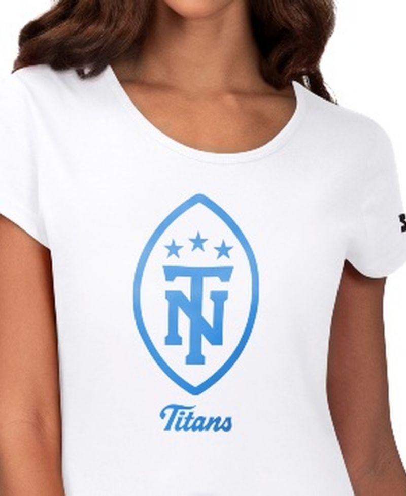 Women's White Tennessee Titans Endzone T-Shirt