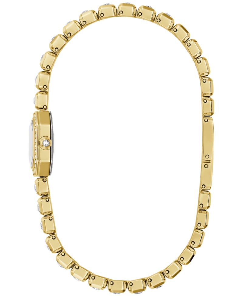 Women's Box Set Crystal Gold-Tone Stainless Steel Bracelet Watch 15mm