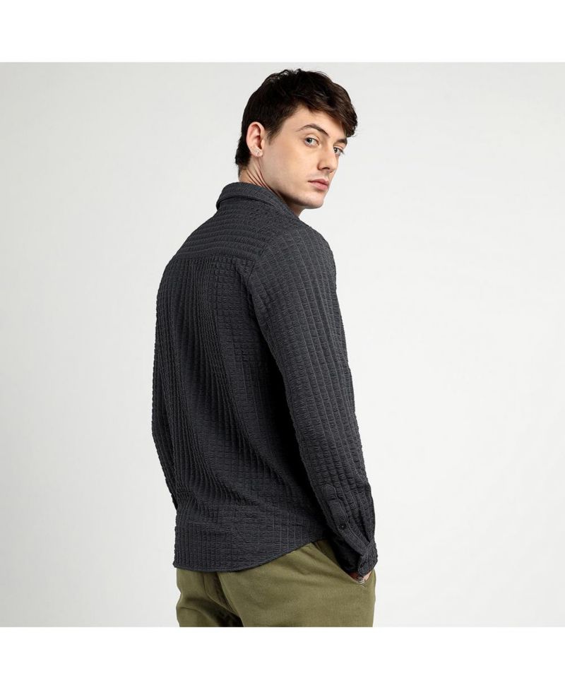Men's Cube-Textured Shirt
