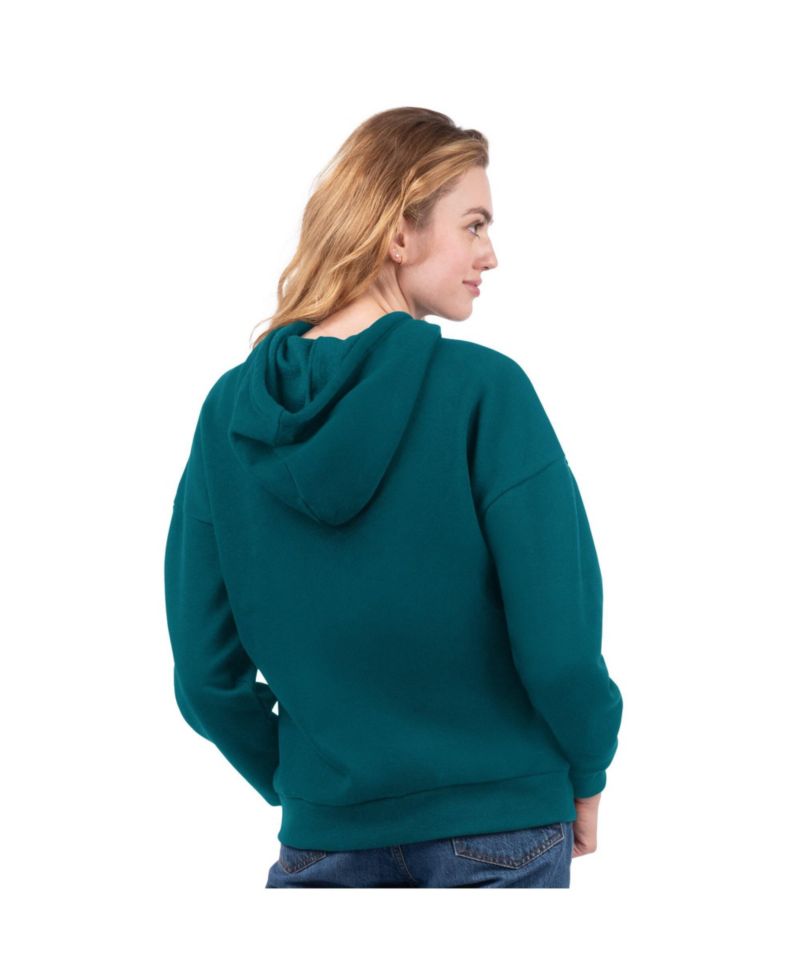 Women's Black/Midnight Green Philadelphia Eagles Hoodie & T-Shirt Combo Pack