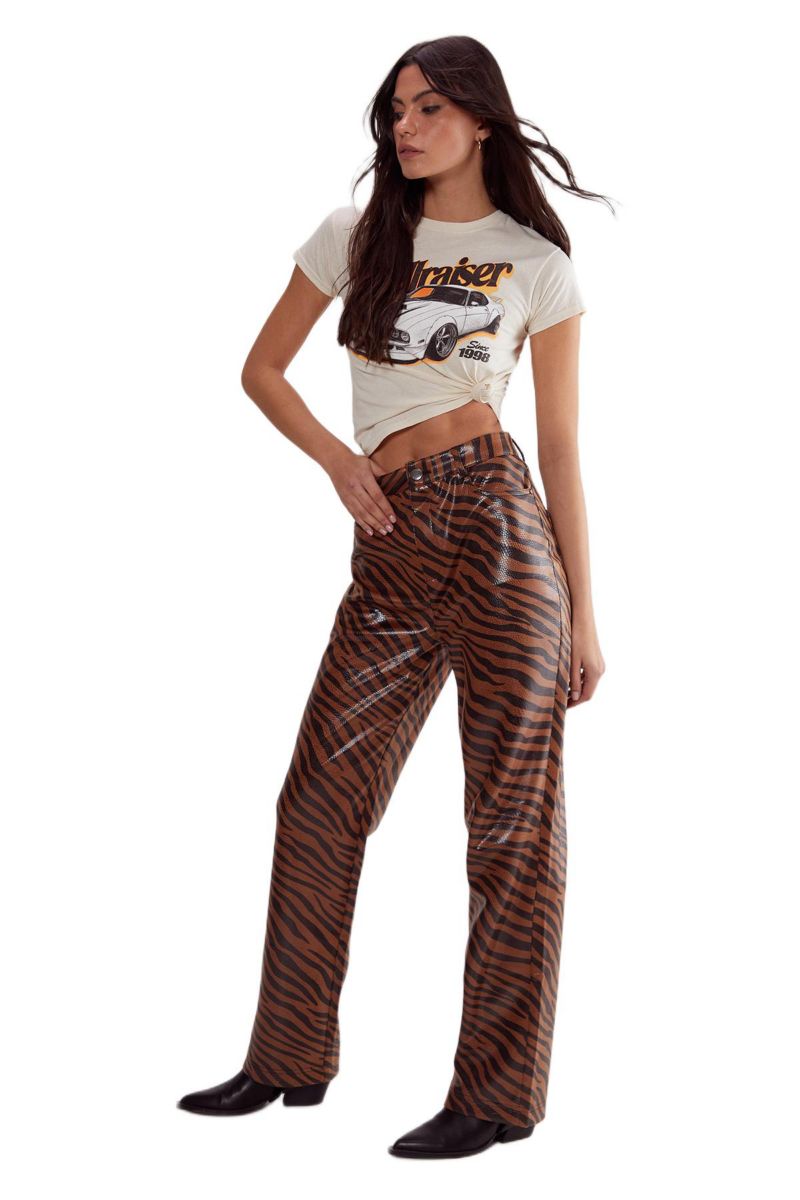 Women's Zebra Straight Leg Pant