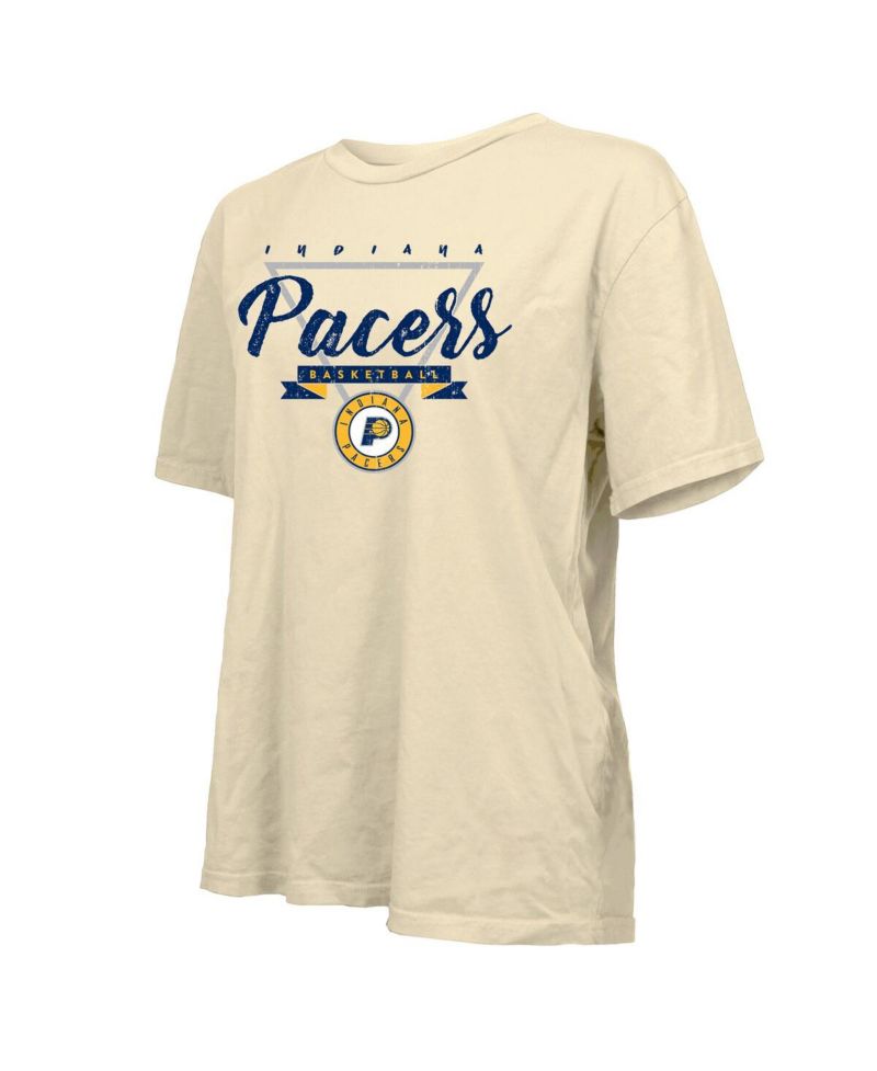 Women's Cream Indiana Pacers Oversized T-Shirt