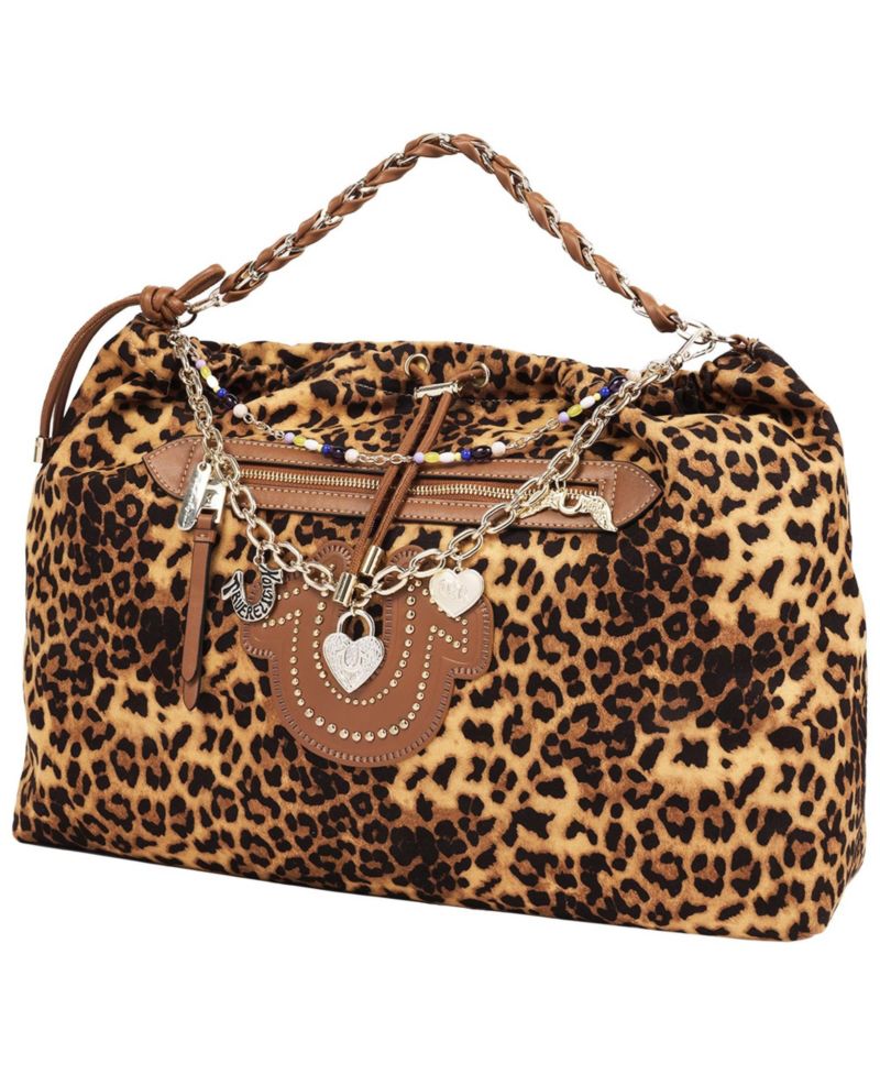 Women's Leopard Print Soft Hobo Bag