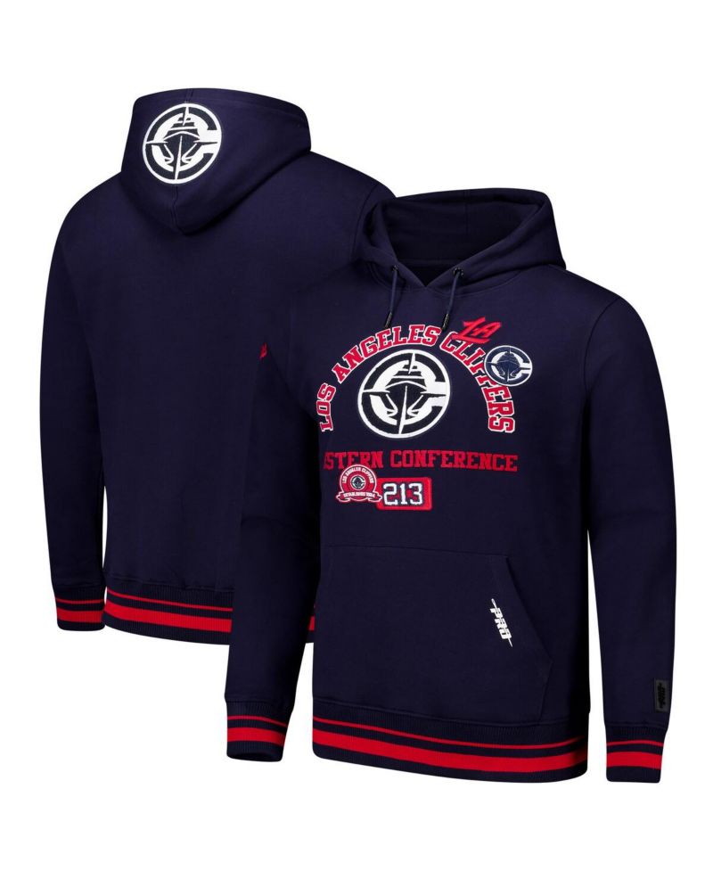 Men's Navy LA Clippers Area Code Pullover Hoodie