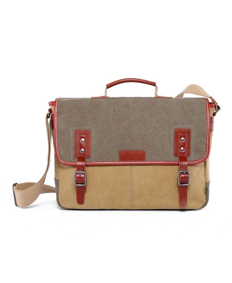 Mountain Wood Canvas Messenger Bag