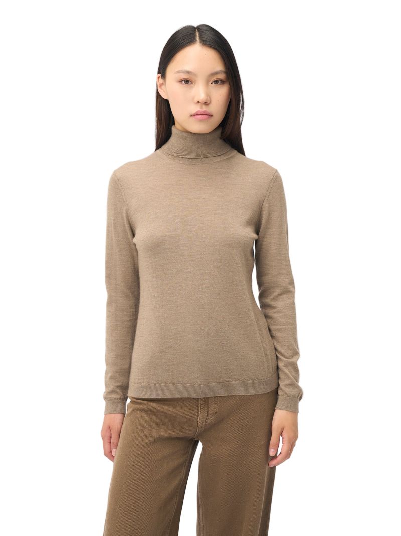 Women's Essential Cashmere-Silk T-Neck Sweater