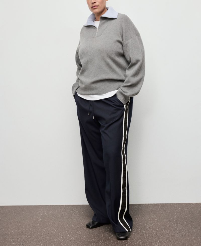 Women's Contrast Stripe Straight Pants