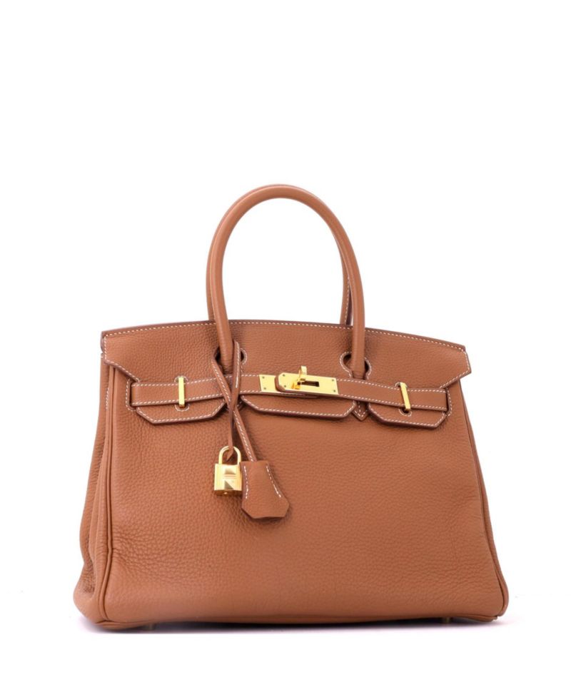 Birkin 30 Handbag Brown Togo with Gold Hardware