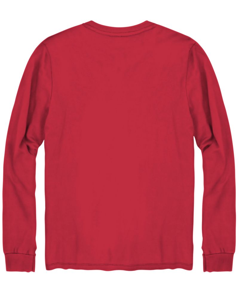 Men's Mickey Mouse Long-Sleeve Crewneck T-Shirt