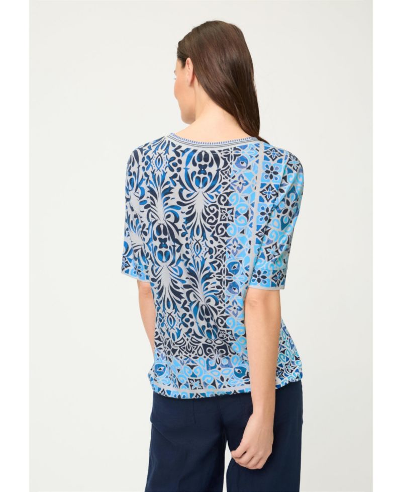 Women's Panneaux Tile Print T-Shirt