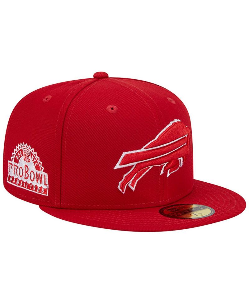 Men's Scarlet Buffalo Bills 1998 Hawaii Pro Bowl Main Patch 59FIFTY Fitted Hat
