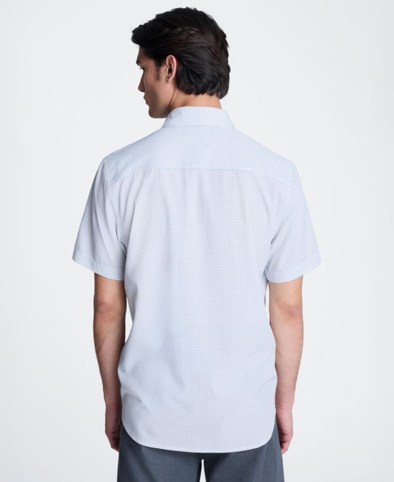 Men's Short-Sleeve Point Collar Shirt