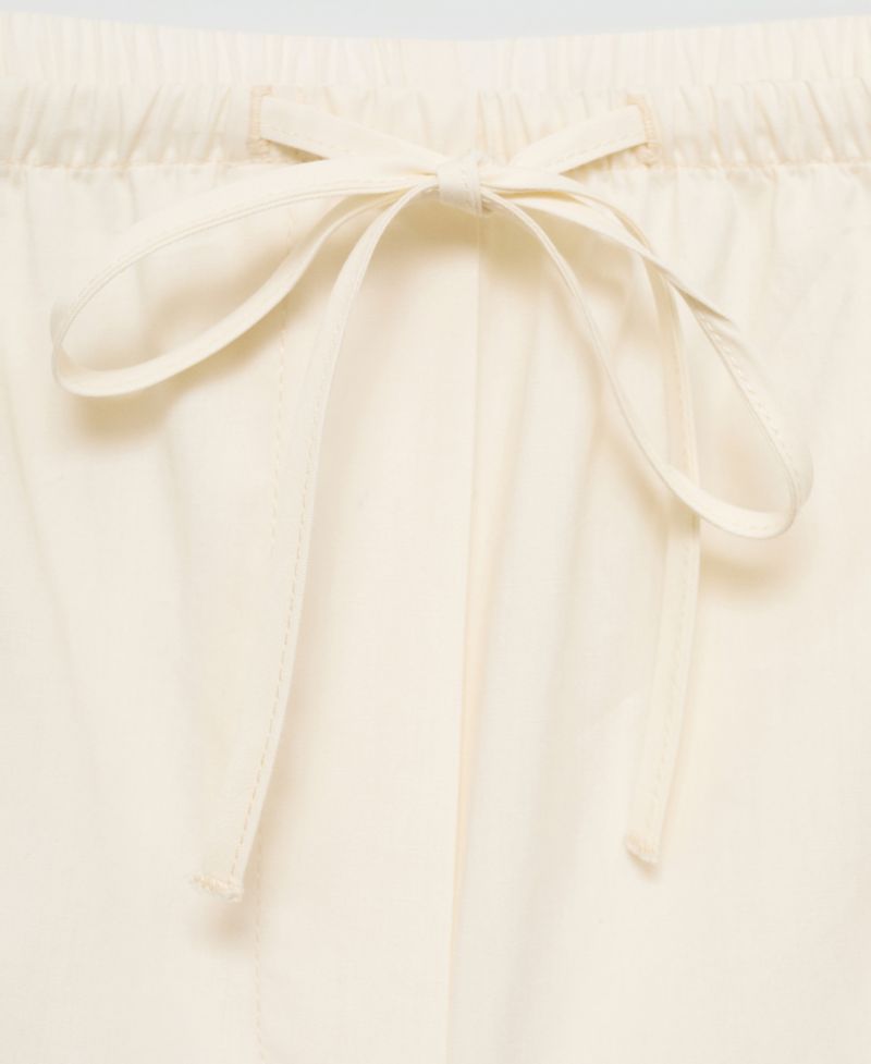 Women's Cotton Wide Leg Trousers