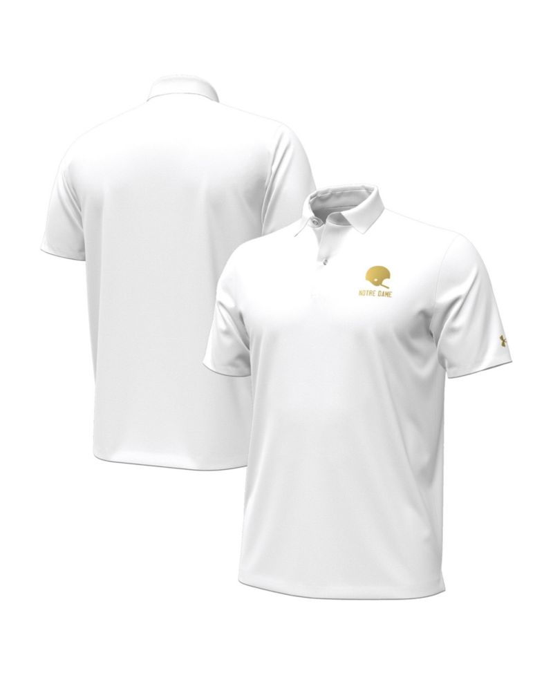 Men's White Notre Dame Fighting Irish 2026 Shamrock Series Performance Playoff Polo