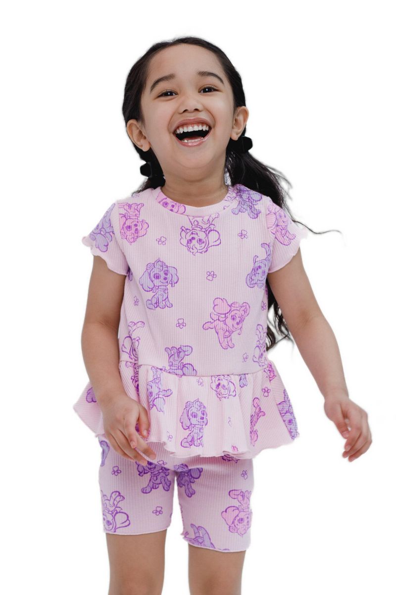 Little Girls Skye 2-Piece Tee and Bike Shorts Set