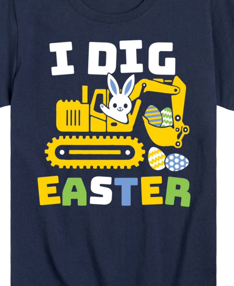 Big Boys I Dig Easter Graphic T-Shirt