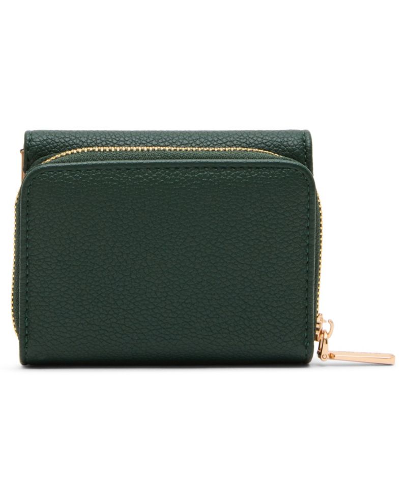 Compact Turn-Lock Trifold Wallet