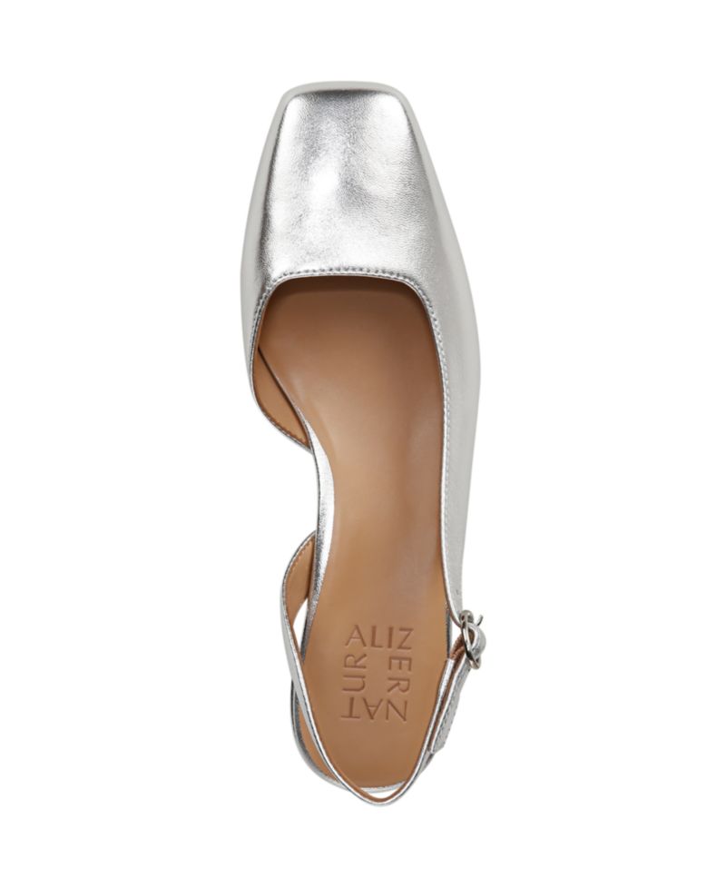 Women's Jayla Mid-Heel Square Toe Slingback Pumps