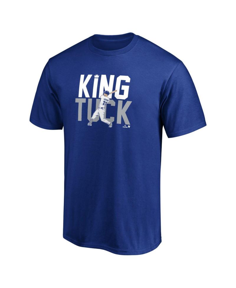 Men's and Women's Kyle Tucker Royal Los Angeles Dodgers King Tuck T-Shirt