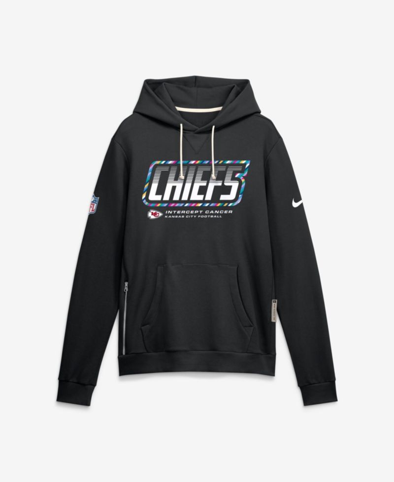 Men's Black Kansas City Chiefs 2026 NFL Cruical Catch Sideline Dri-Fit Pullover Hoodie