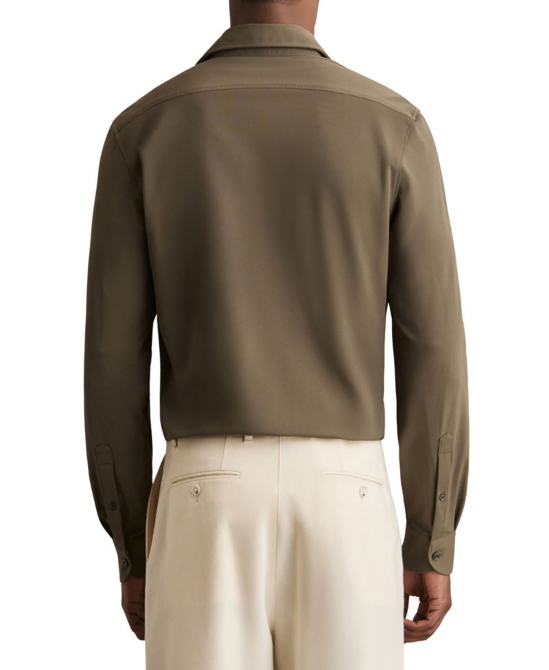 Men's Charge Stretch-Jersey Cutaway-Collar Shirt