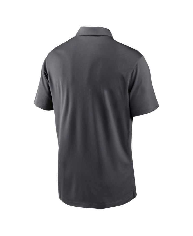 Men's Anthracite Los Angeles Rams Franchise Team Logo Performance Polo Shirt