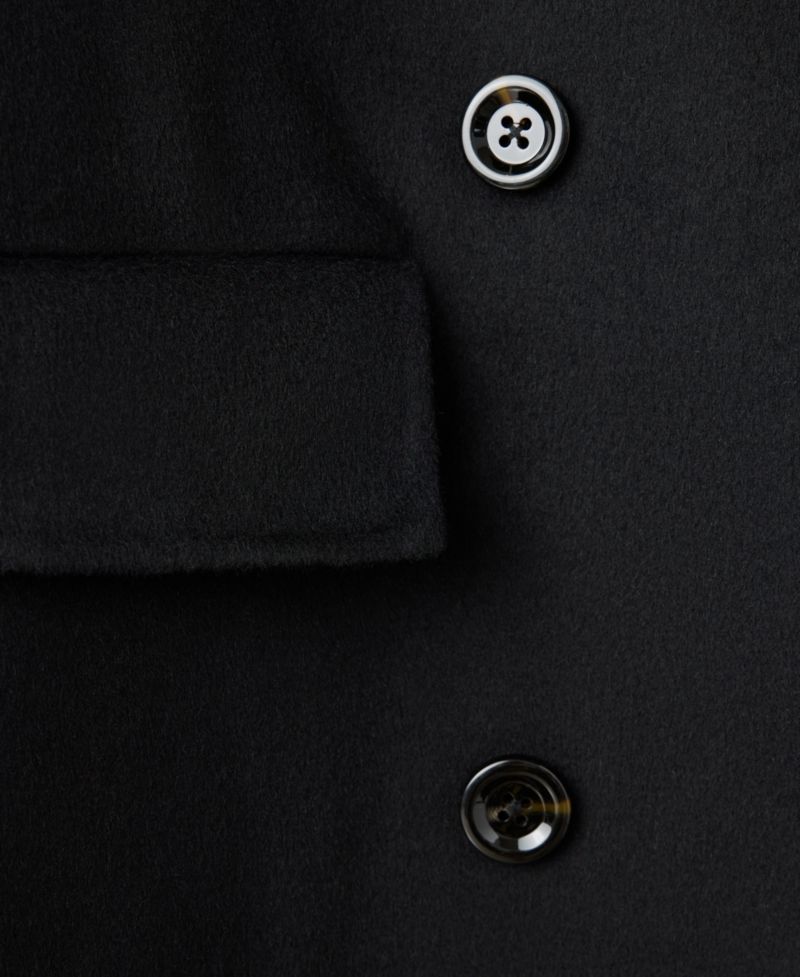 Women's Handmade Wool-Blend Double-Breasted Coat