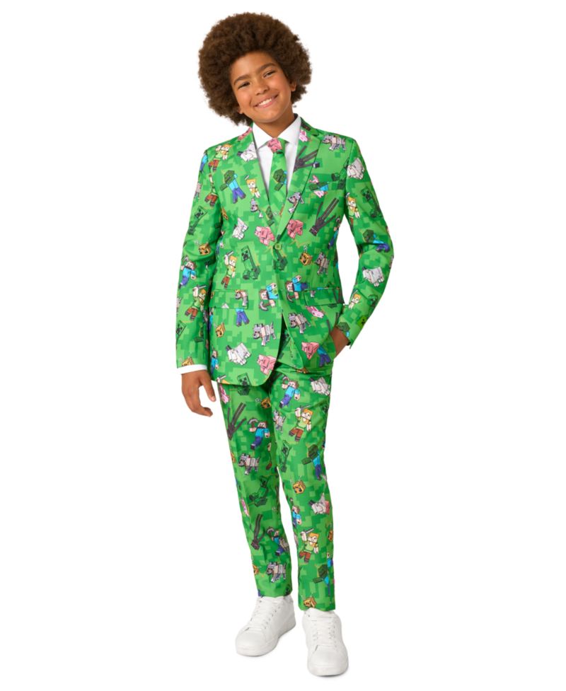 Boys' 8-20 Official Minecraft Suit Blazer, Pants and Tie, 3-Piece Set