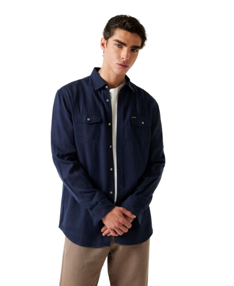 Men's Washed Fluid Shirt