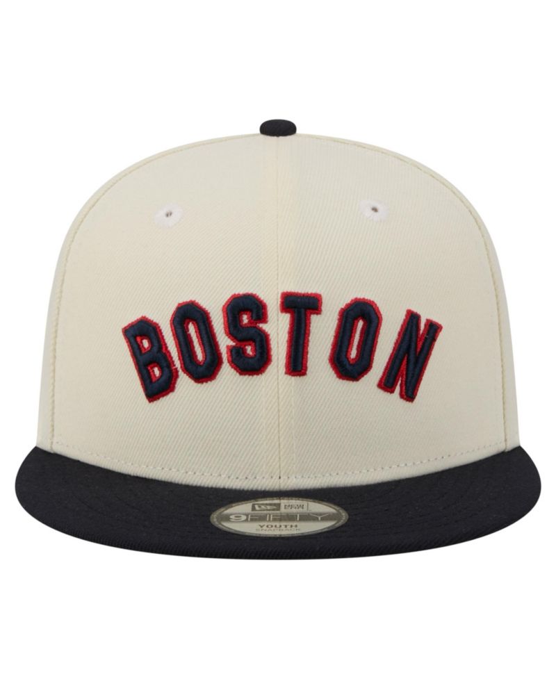 Big Boys and Girls White Boston Red Sox Two-Tone 9FIFTY Snapback Hat