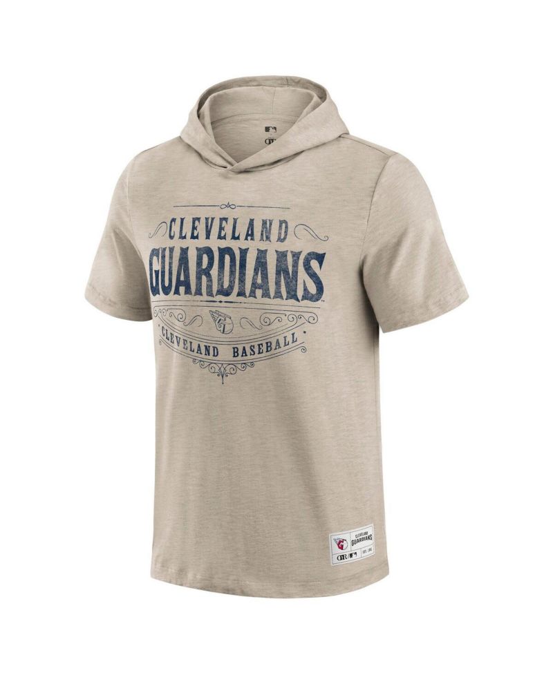 Darius Rucker Collection by Men's Tan Cleveland Guardians Hooded T-Shirt