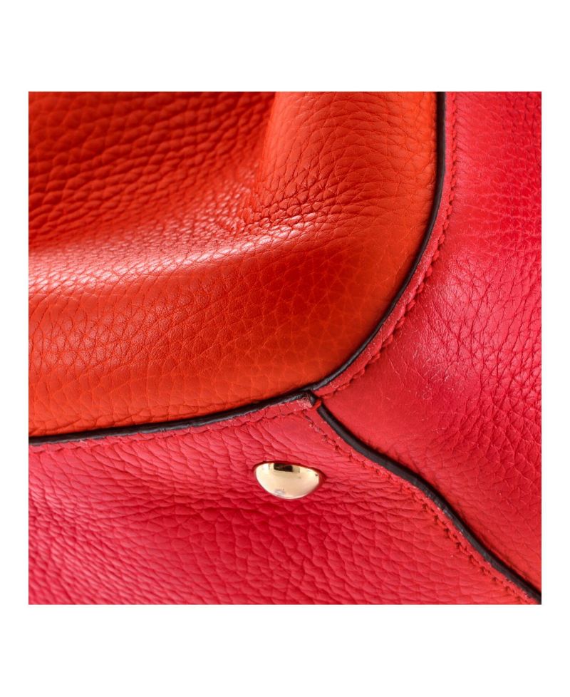 Medium Bamboo Shopper Tote Leather
