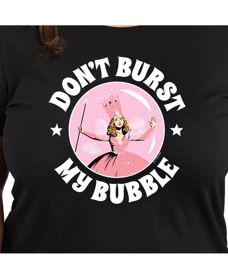Trendy Wizard of Oz Bubble Plus Size Graphic T-shirt