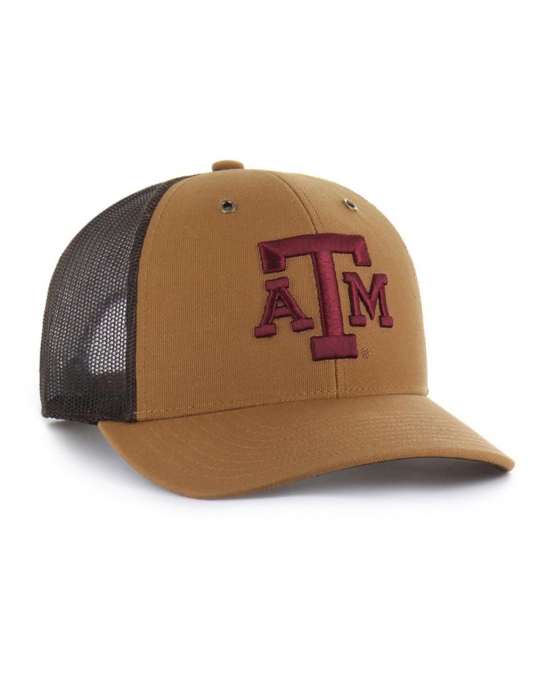 47 Brand X Carhartt Men's and Women's Brown Texas A&M Aggies Trucker Adjustable Hat