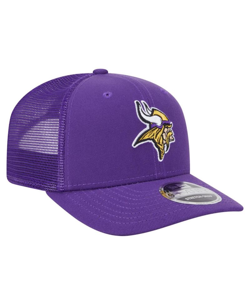 Men's Purple Minnesota Vikings Main Trucker 9SEVENTY Stretch Snap Hat