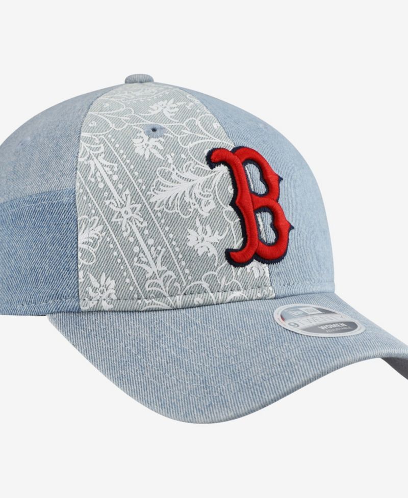 Women's Boston Red Sox Denim Patchwork 9TWENTY Adjustable Hat
