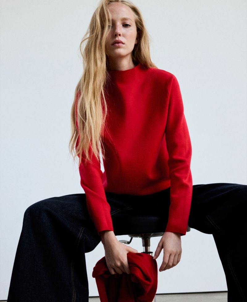 Women's Perkins Neck Long-Sleeve Sweater