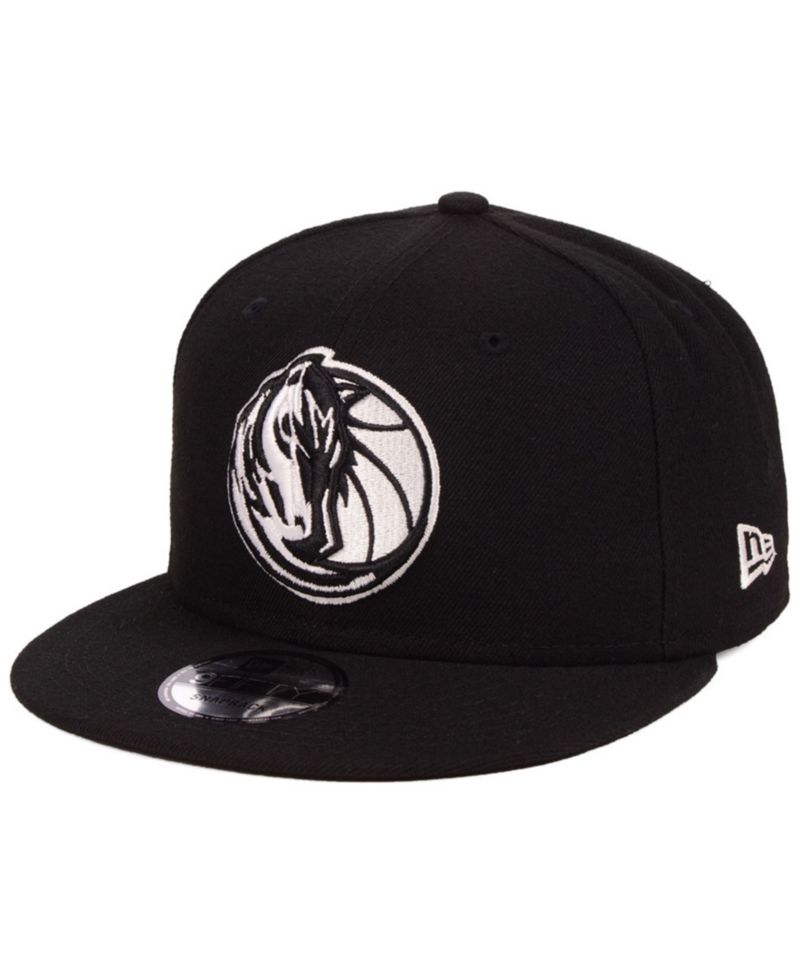 Dallas Mavericks Black White 9FIFTY Snapback Cap