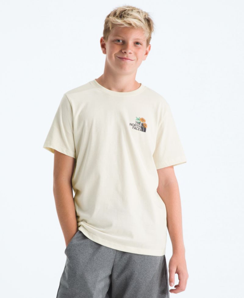 Boys' and Girls' 6-16 Floral Logo Short-Sleeve T-Shirt